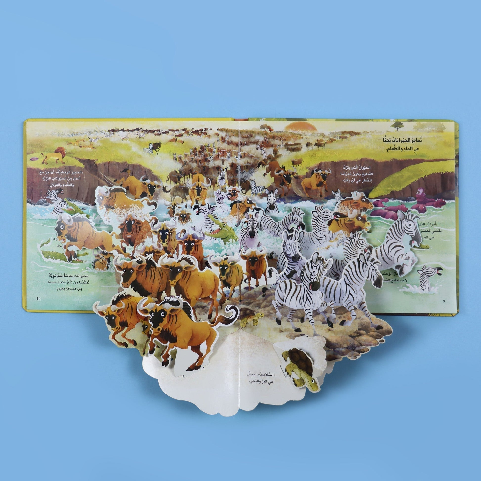 كتب منبثقة تعليمية عن الحيوانات للأطفال