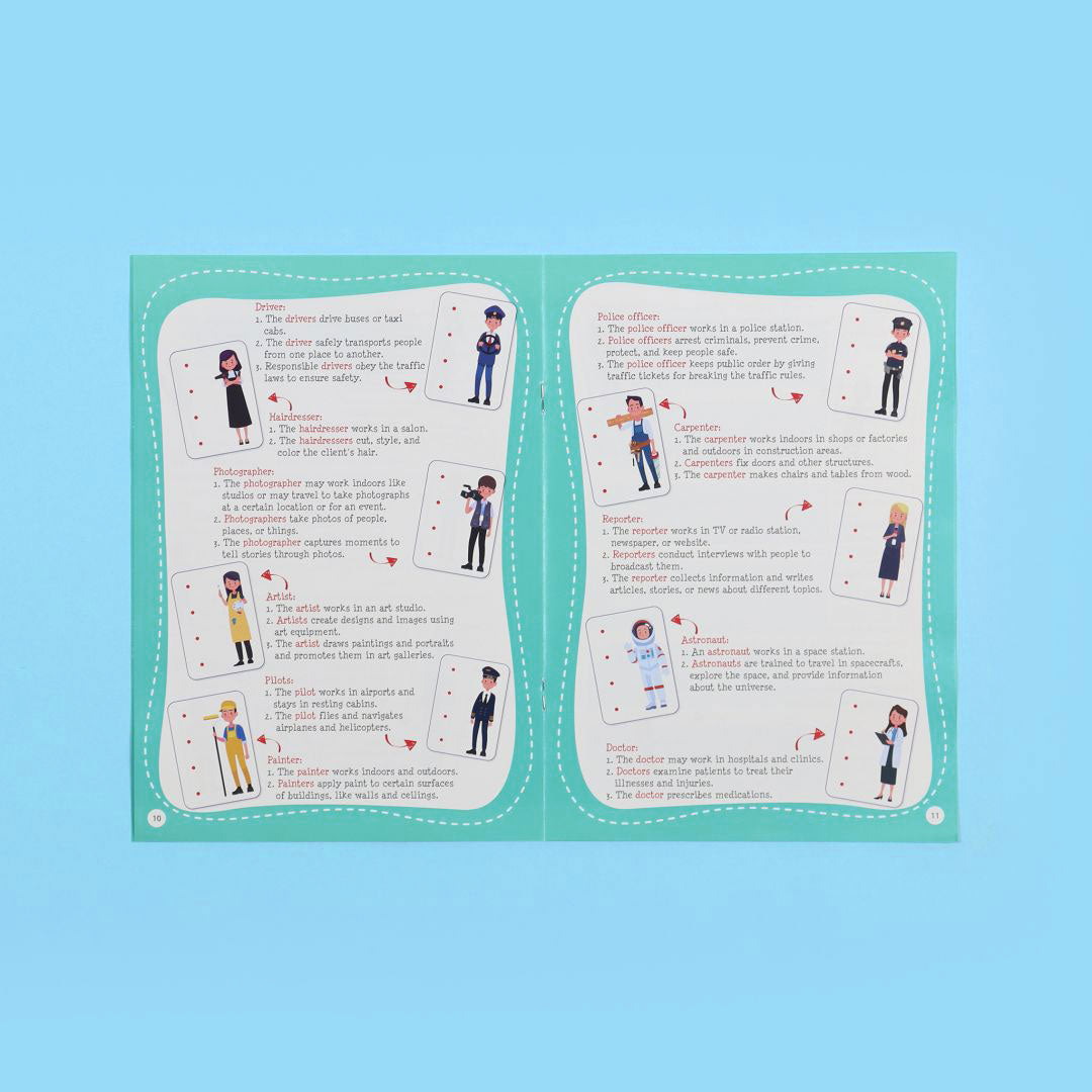 كتاب من مونتيسوري للمهن والنقل مثالية للمنزل أو الصف التمهيدي