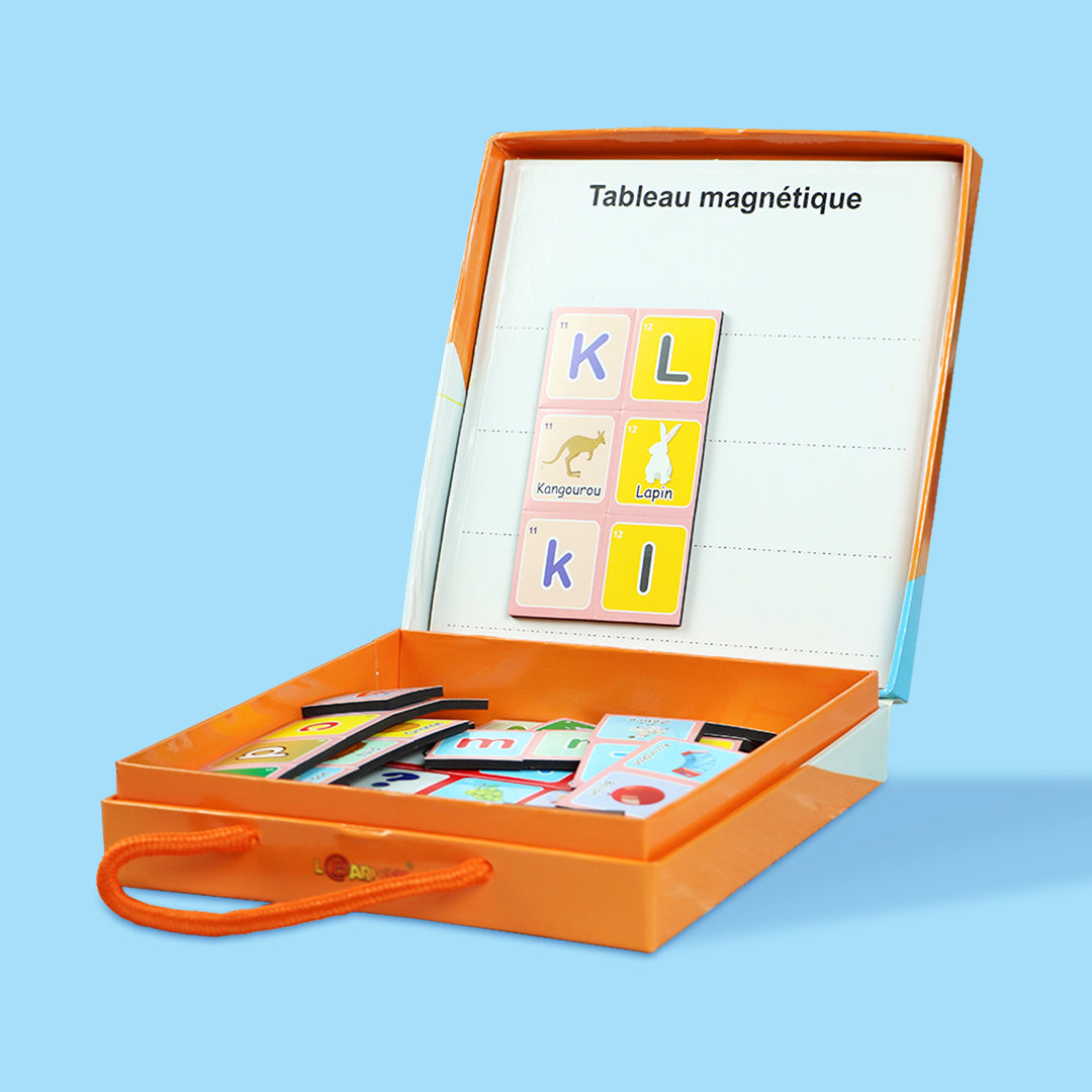 Lettres magnétiques françaises pour apprentissage de l’alphabet – jouet éducatif enfant.
