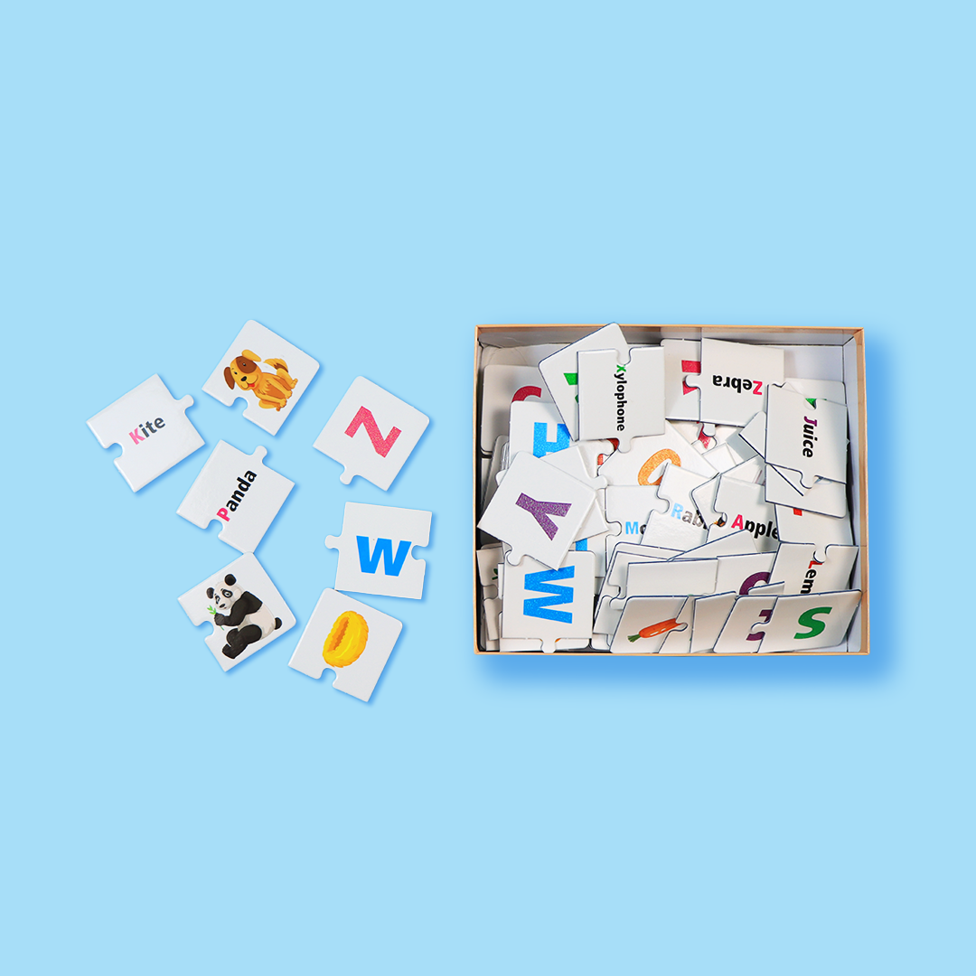 Montessori tactile alphabet cards with textured uppercase English letters for sensory learning